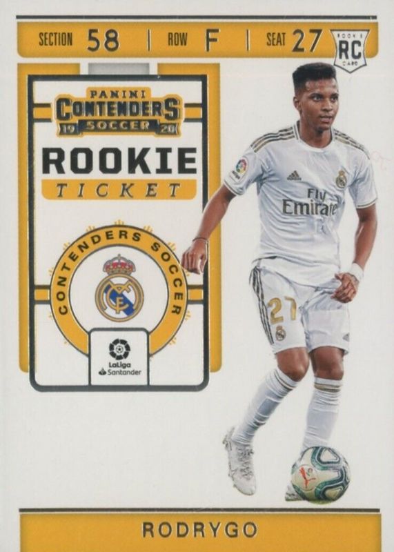 Rodrygo 2019 Chronicles #RT-7 Contenders Rookie Ticket SGC 9