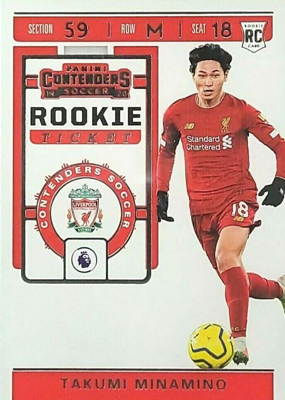 Takumi Minamino 2019 Chronicles #RT-22 Contenders Rookie Ticket RAW