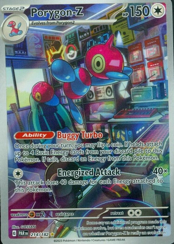 Porygon-Z 2023 Scarlet & Violet: Paradox Rift #214/182 Illustration Rare CGC 9