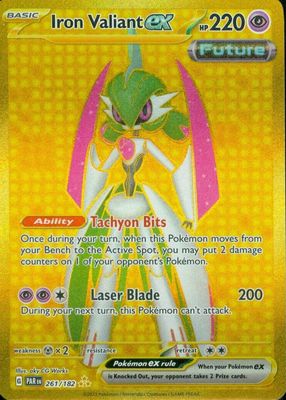 りひ Iron Valiant ex 2023 Scarlet & Violet: Paradox Rift #261/182