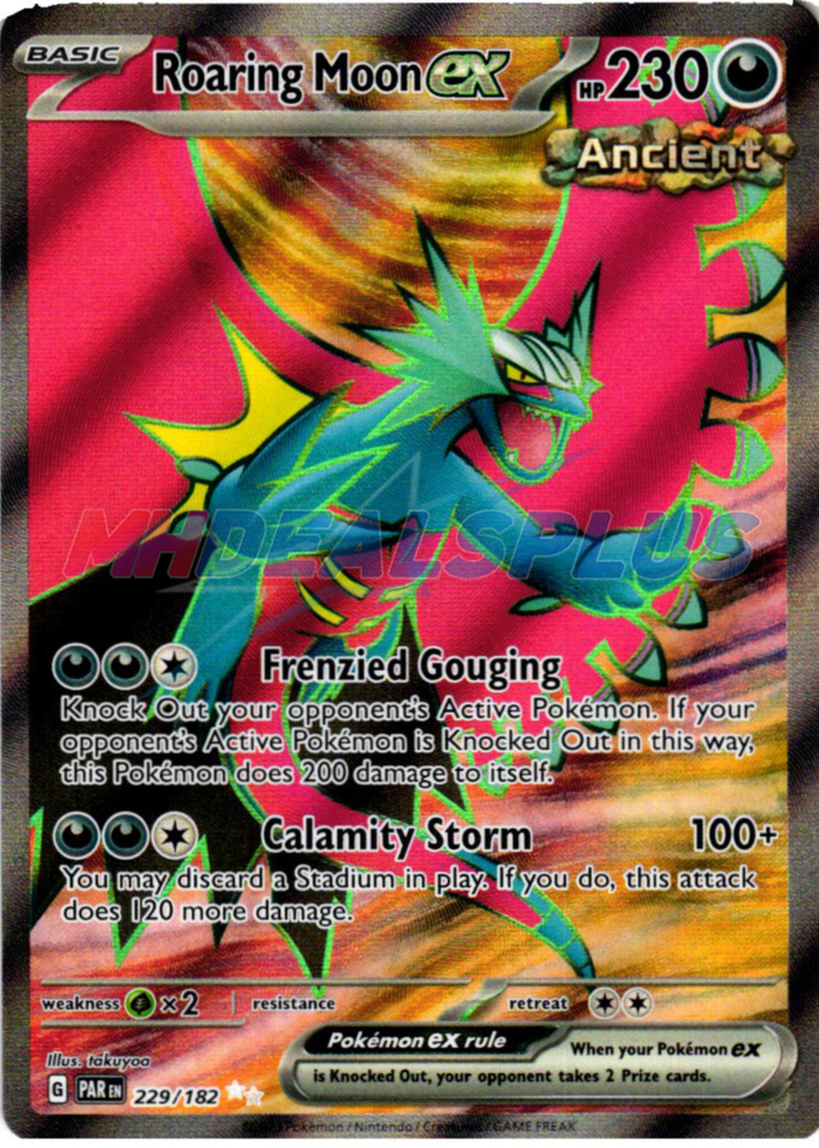 Roaring Moon ex 2023 Scarlet & Violet: Paradox Rift #229/182