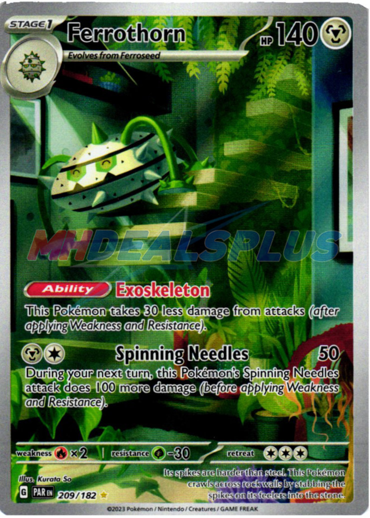 Ferrothorn 2023 Scarlet & Violet: Paradox Rift #209/182 Illustration Rare  Price Guide - Sports Card Investor