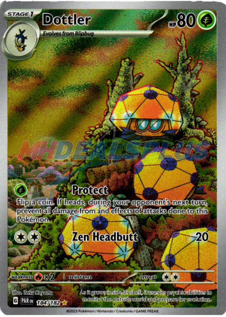 dottler pokemon card value Amazon.com: Pokemon - Dottler 184/182 - Paradox Rift - Illustration Rare