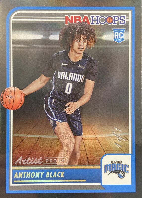 Anthony Black 2023 Hoops #257 Artist Proof Black /1 Rookie RAW