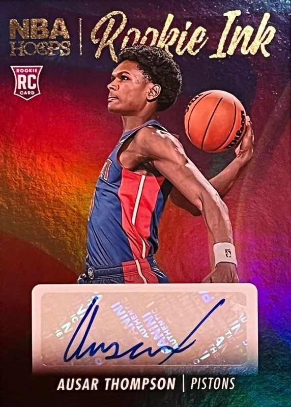 Ausar Thompson 2023 Hoops #RI-ASR Rookie Ink Rookie SGC 10