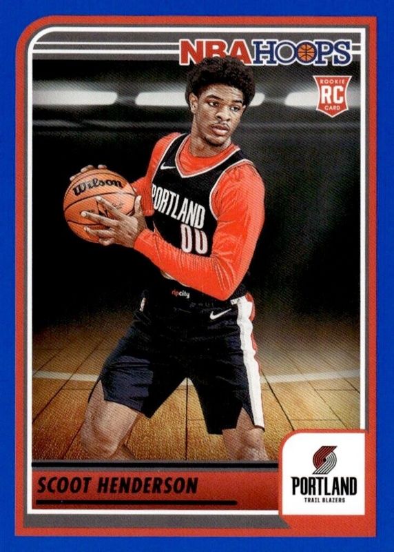 Scoot Henderson 2023 Hoops #232 Blue Rookie RAW