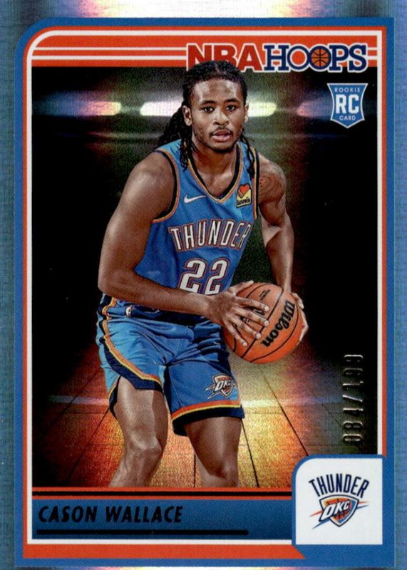 Cason Wallace 2023 Hoops #252 Premium Box Set /199 Rookie RAW