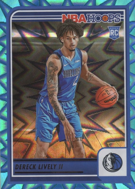 Dereck Lively II 2023 Hoops #241 Teal Explosion Rookie RAW