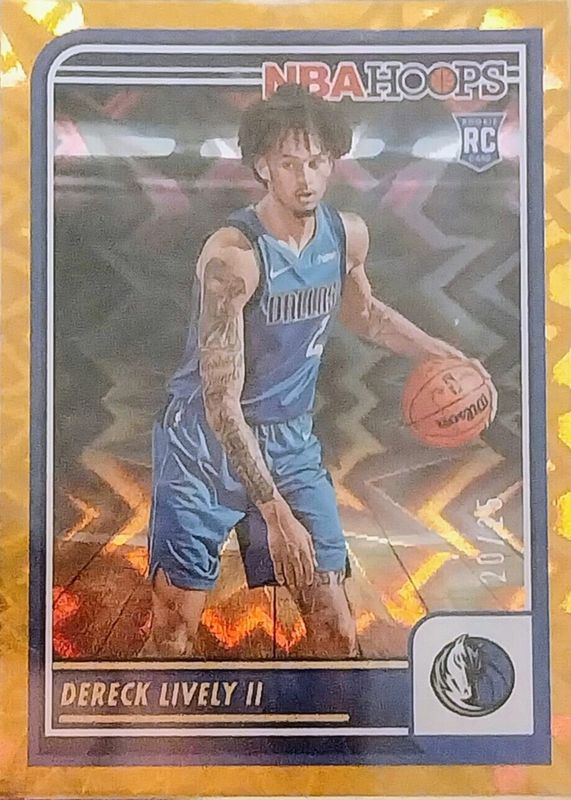 Dereck Lively II 2023 Hoops #241 Orange Explosion /25 Rookie SGC 10