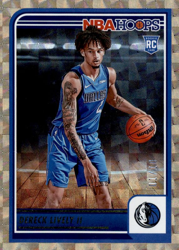 Dereck Lively II 2023 Hoops #241 Hyper Gold /10 Rookie SGC 9.5