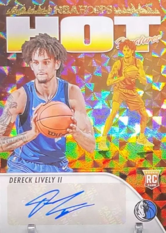 Dereck Lively II 2023 Hoops #HSR-DL Hot Signatures Rookies - Hyper Gold RAW