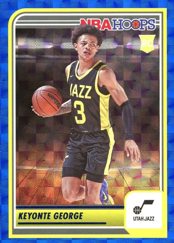 Keyonte George 2023 Hoops #271 Hyper Blue Rookie PSA 9