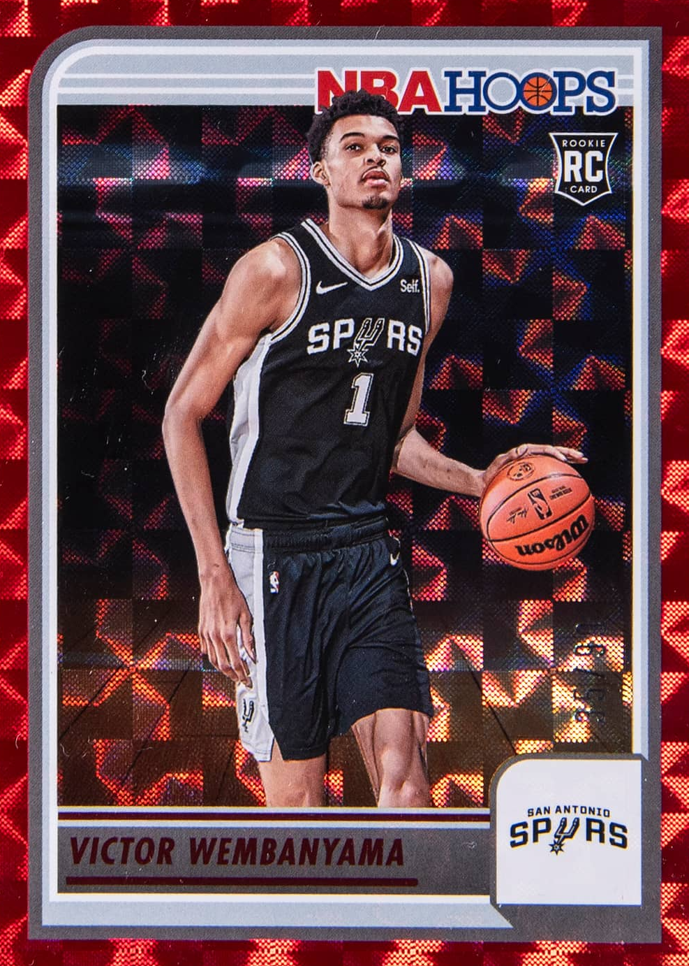 Victor Wembanyama 2023 Hoops #277 Hyper Red /99 Price Guide