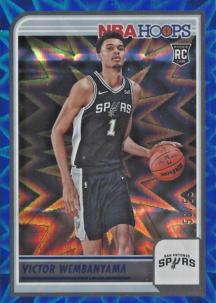 Victor Wembanyama 2023 Hoops #277 Blue Explosion /59 Price Guide