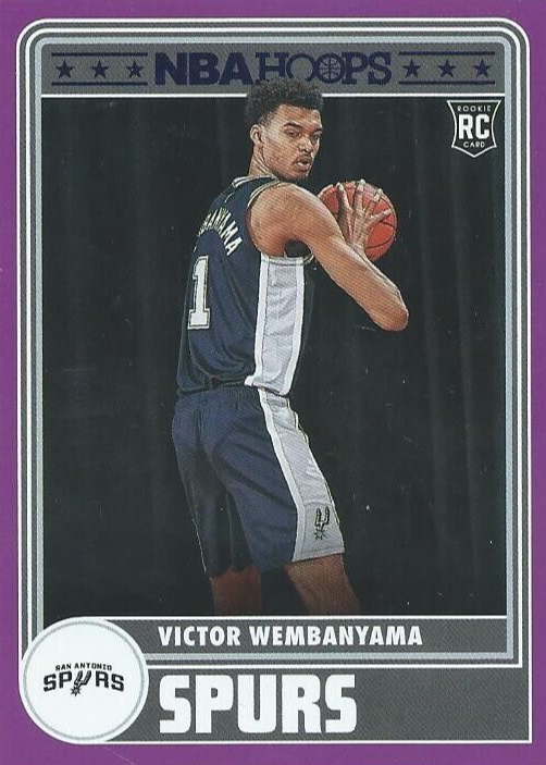 2023 Panini NBA Hoops Purple Victor Wembanyama Rookie