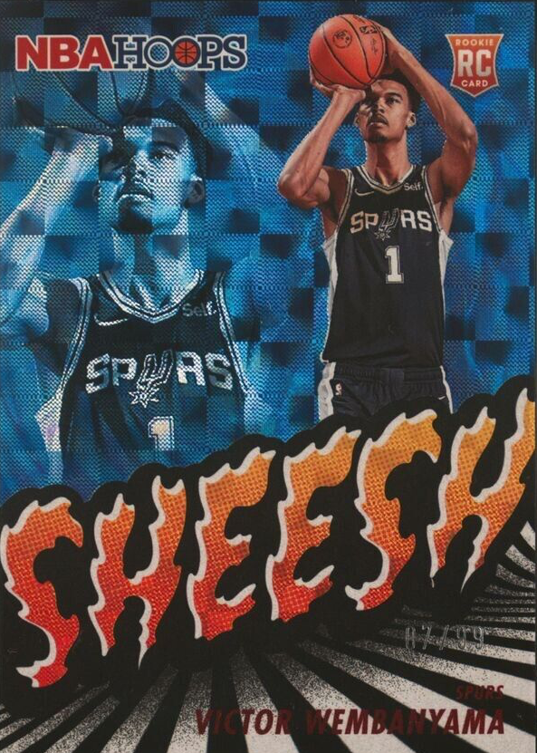 Victor Wembanyama 2023 Hoops #23 Sheesh - Hyper Red /99 Price