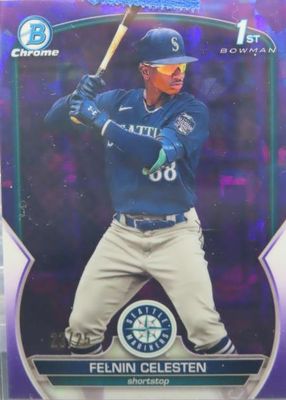 2023 Bowman Chrome Sapphire Edition #BCP-156 Prospects - Purple /25 (1st)
