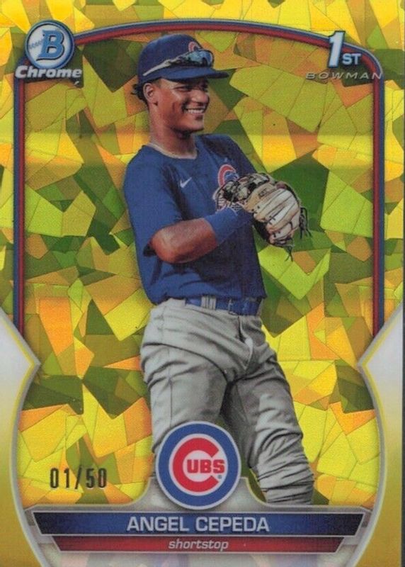 2023 Bowman Chrome Sapphire Edition #BCP-205 Prospects - Yellow /50 (1st)