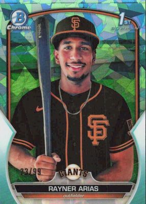 2023 Bowman Chrome Sapphire Edition #BCP-222 Prospects - Aqua /99 (1st)