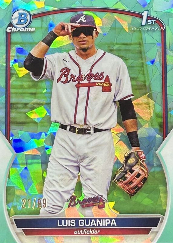 2023 Bowman Chrome LUIS GUANIPA #BCP-200 1st Bowman Aqua Refractor