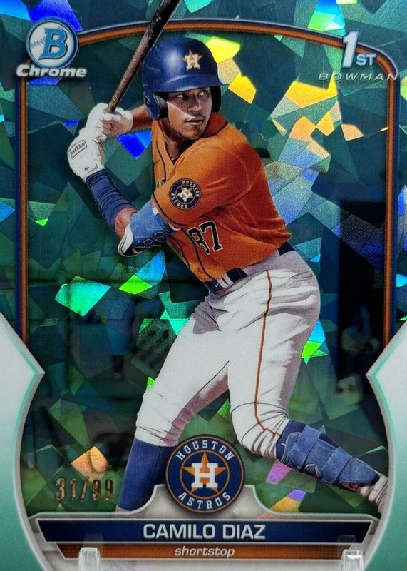 2023 Bowman Chrome Sapphire Edition #BCP-186 Prospects - Aqua /99 (1st)