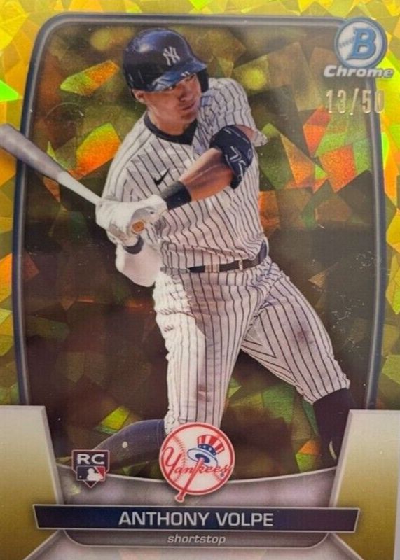 PSA 10 Anthony Volpe 2021 Bowman Chrome Sapphire Edition Rookie Card #BCP-85 Yankees