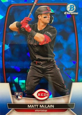 2022 Bowman Chrome Prospects Baseball #BCP-245 Matt McLain Pre-Rookie Card  Reds - 1st Bowman Chrome Card