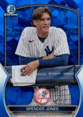 2023 Bowman Chrome Sapphire Edition #BCP-178 Prospects SP Variation (Leaning on Railing)