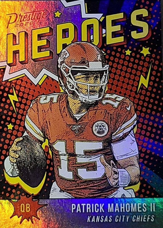 Patrick Mahomes II 2020 Prestige #HE-PM Heroes RAW