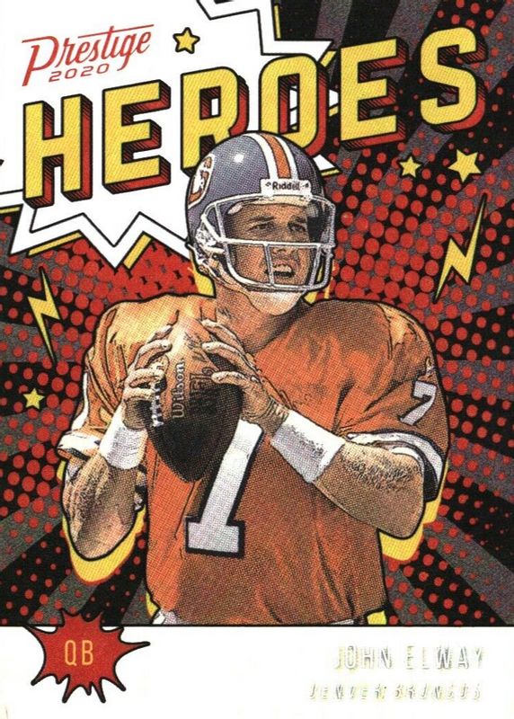 John Elway 2020 Prestige #HE-JE Heroes SGC 9.5