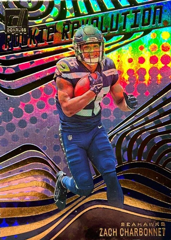 Zach Charbonnet 2023 Donruss #RR-34 Rookie Revolution RAW