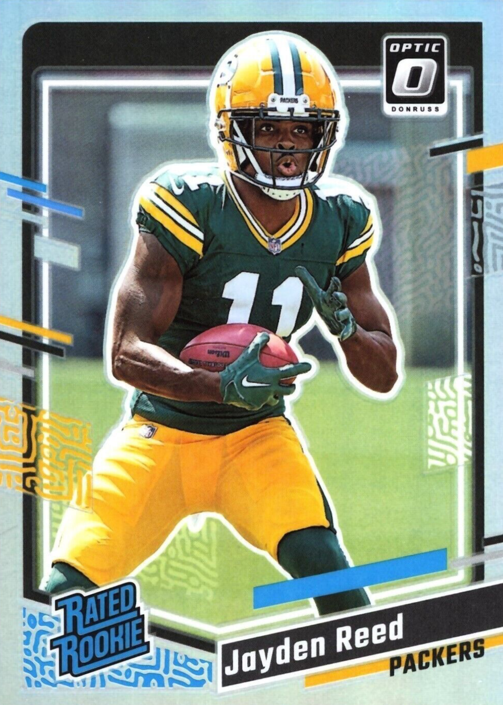 Jayden Reed 2023 Donruss #334 Optic Preview - Holo Price