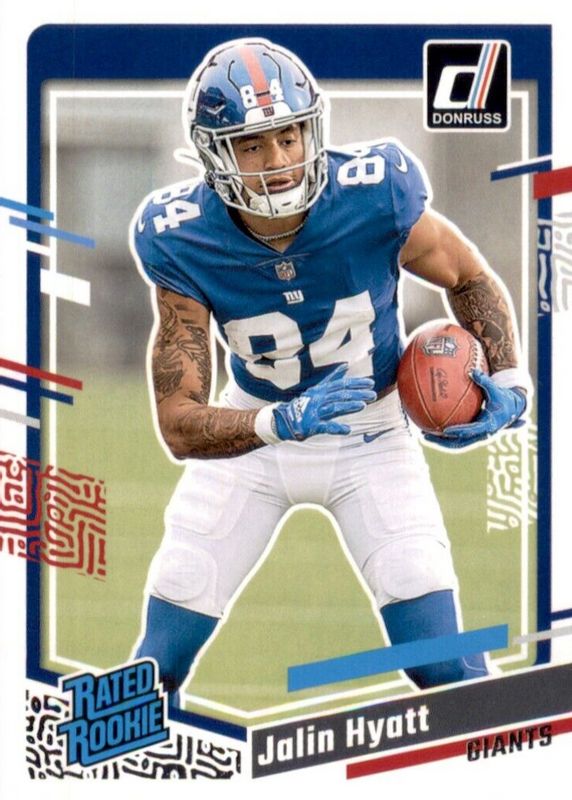 Jalin Hyatt 2023 Donruss #378 Base Rookie SGC 10