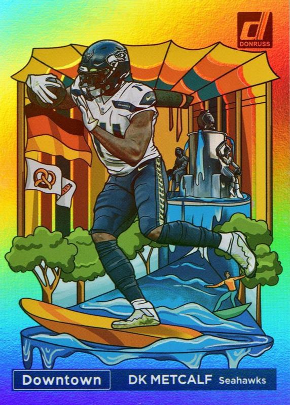 DK Metcalf 2023 Donruss #ID-DM International Downtown /(SSP) RAW