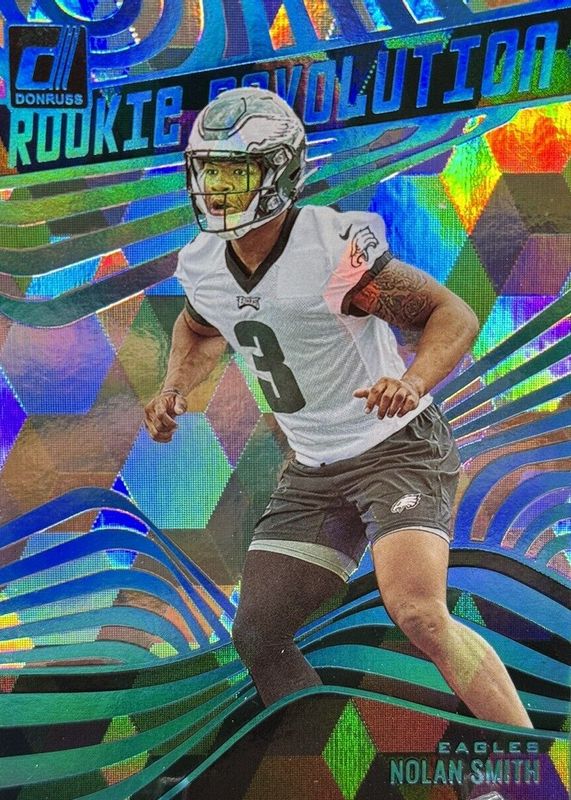 Nolan Smith Jr. 2023 Donruss #RR-22 Rookie Revolution - Cubic /50 RAW