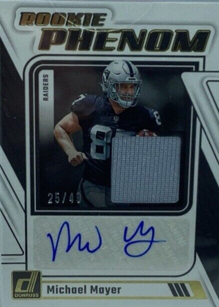 Michael Mayer 2023 Donruss #RPJA-MMAY Rookie Phenom Jersey