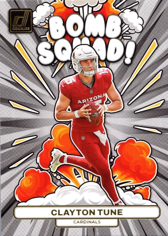 Clayton Tune 2023 Donruss #BS-6 Bomb Squad Rookie RAW