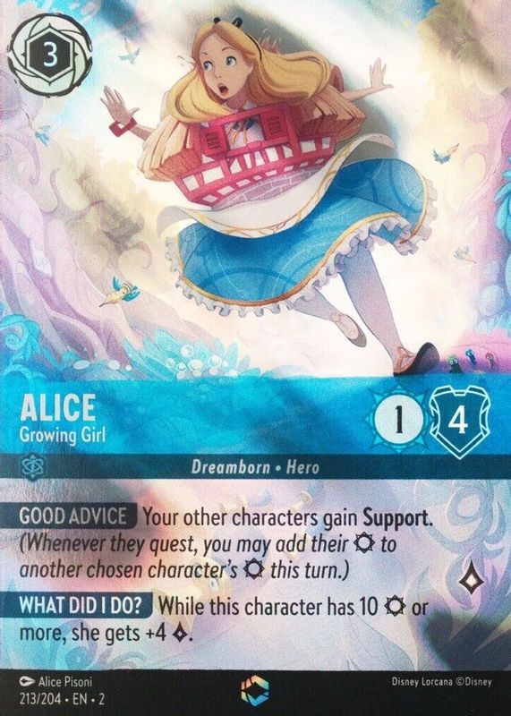 Alice - Growing Girl 2023 Rise of the Floodborn #213/204 Enchanted (Alternate Art) SGC 9