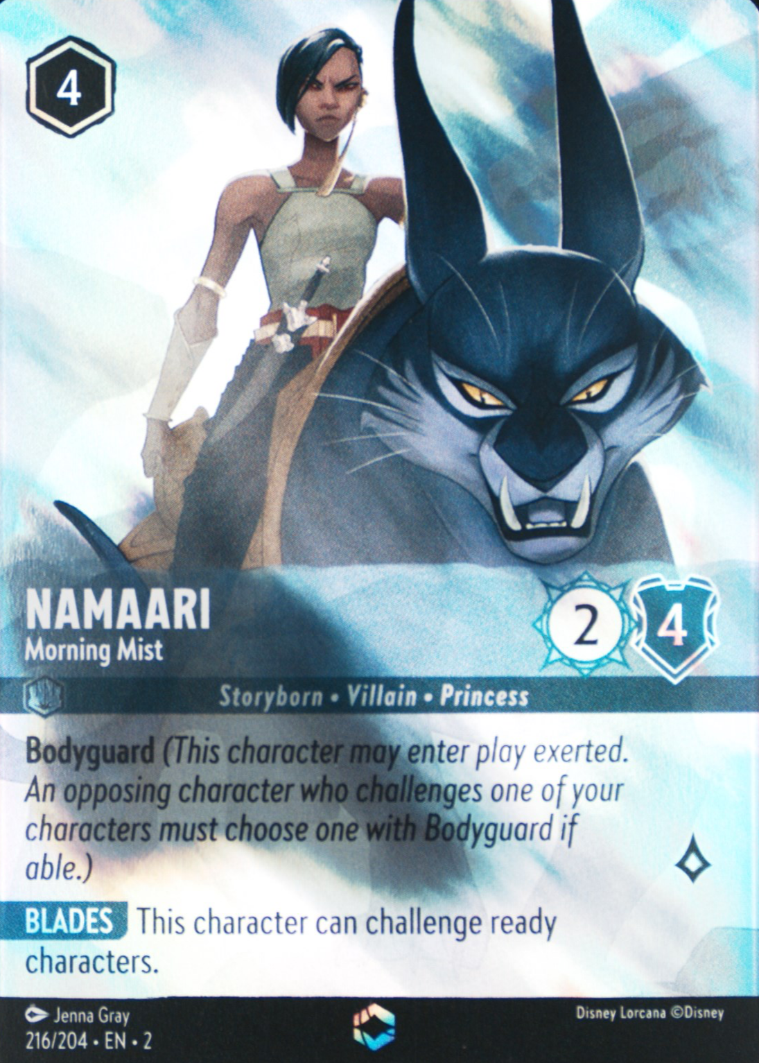 Namaari - Morning Mist 2023 Rise of the Floodborn #216/204 Enchanted  (Alternate Art) Price Guide - Sports Card Investor