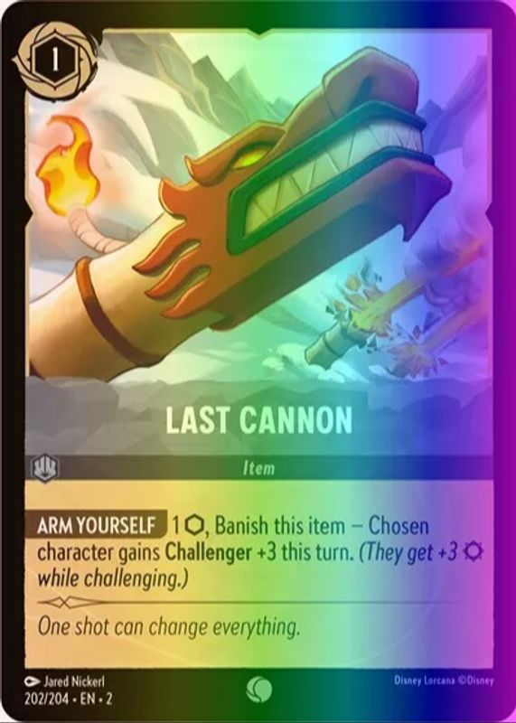 Last Cannon 2023 Rise of the Floodborn #202/204 Cold Foil RAW TCG (NEAR MINT)