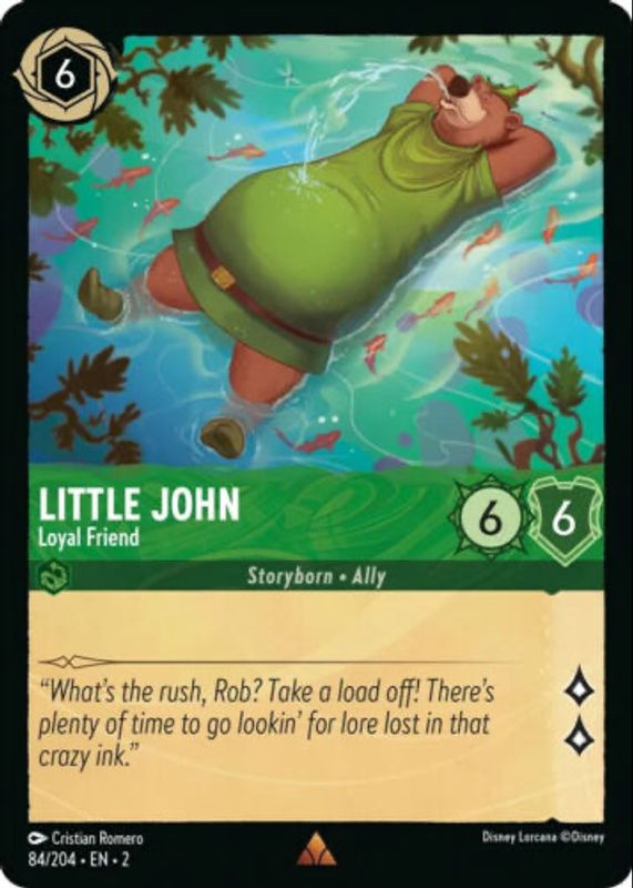 Little John - Loyal Friend 2023 Rise of the Floodborn #84/204 Cold Foil RAW TCG (NEAR MINT)