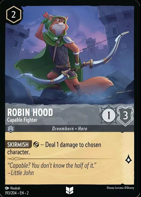 Robin Hood - Capable Fighter 2023 Rise of the Floodborn #193/204 Base SGC 9