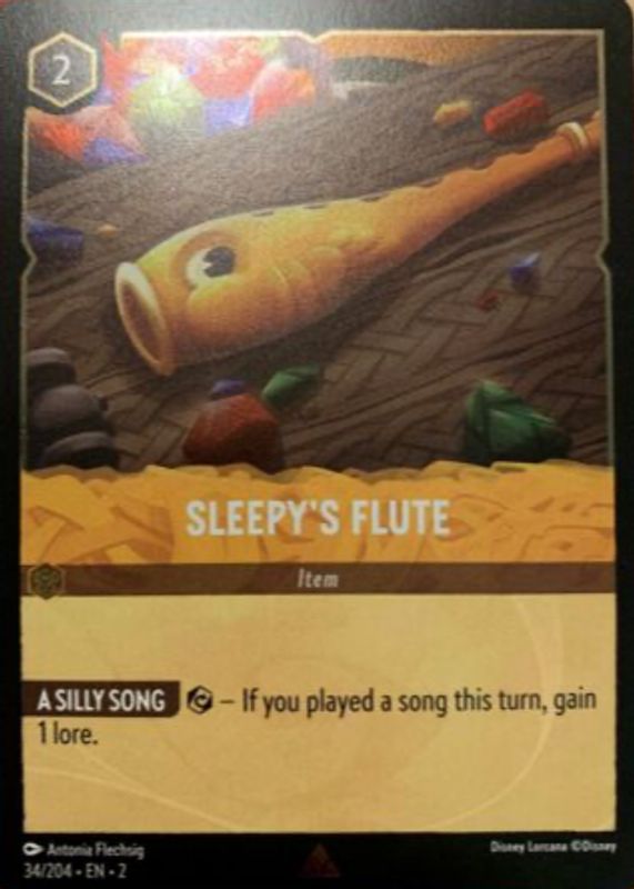 Sleepy's Flute 2023 Rise of the Floodborn #34/204 Cold Foil RAW TCG (NEAR MINT)