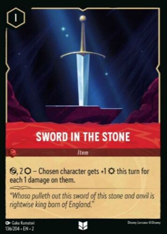 Sword in the Stone 2023 Rise of the Floodborn #136/204 Cold Foil RAW TCG (NEAR MINT)