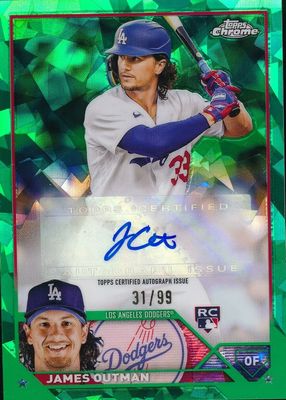 2023 Topps Chrome Update Sapphire Edition #USA-JO Autographs - Green /99