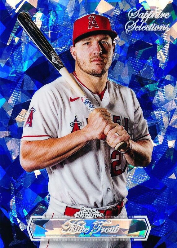 Mike Trout 2023 Topps Chrome Update Sapphire Edition #SS-21 Sapphire Selections RAW