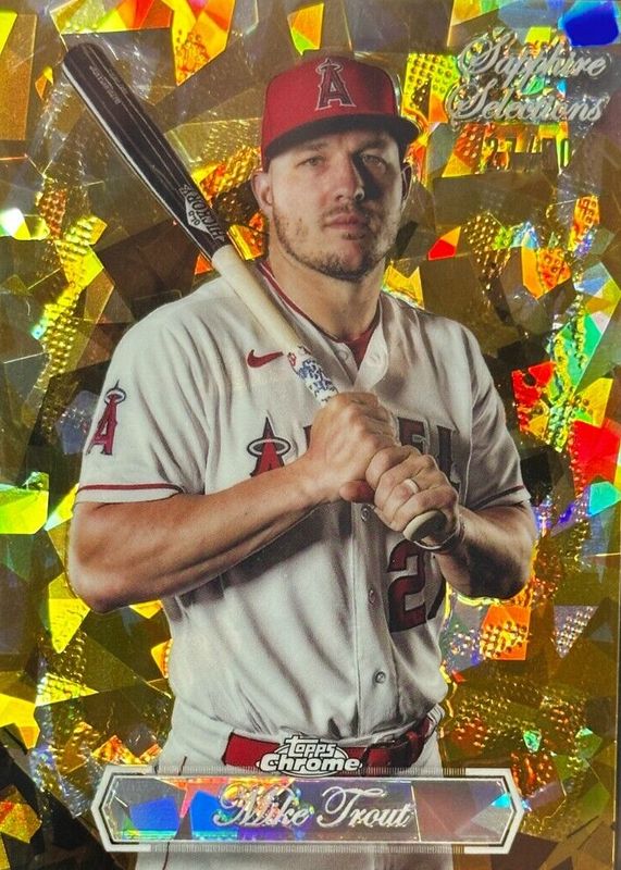Mike Trout 2023 Topps Chrome Update Sapphire Edition #SS-21 Sapphire Selections - Gold /50 RAW