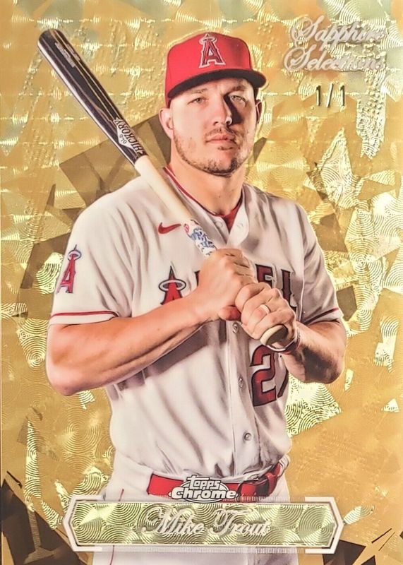 Mike Trout 2023 Topps Chrome Update Sapphire Edition #SS-21 Sapphire Selections - Superfractor /1 RAW