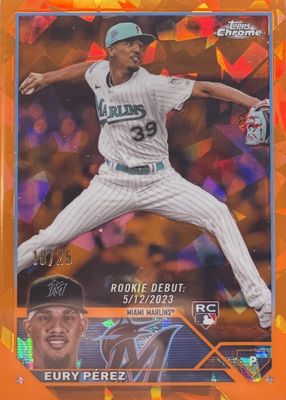 2023 Topps Chrome Update Sapphire Edition #USCS317 Rookie Debut - Orange /25