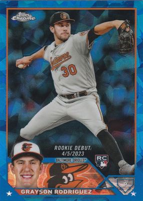 2023 Topps Chrome Update Sapphire Edition #USCS35 Rookie Debut